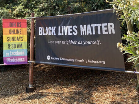 Black Lives Matter banner